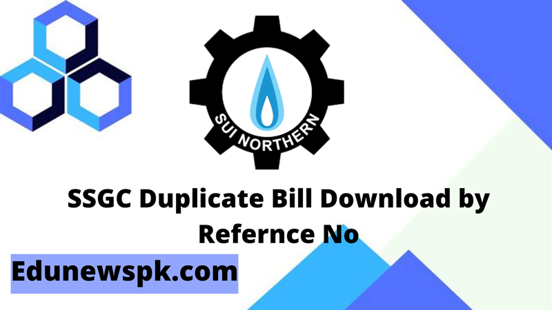 SSGC Duplicate Bill 2022 Download Online by Reference No