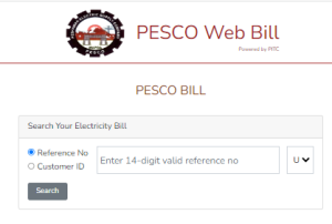 PESCO Bill Online Check By Name or CNIC Number via pesco.gov.pk