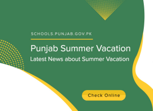 Summer Vacations in Schools of Punjab Notification 2023