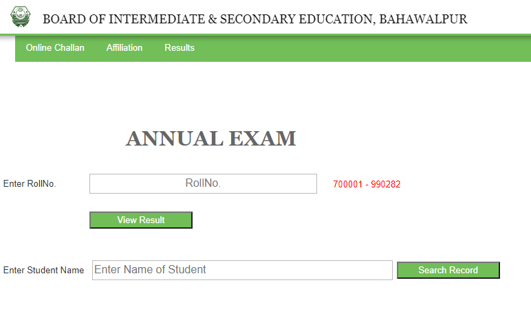 BISE Bahawalpur Board 10th Class Result 2023 Check Online