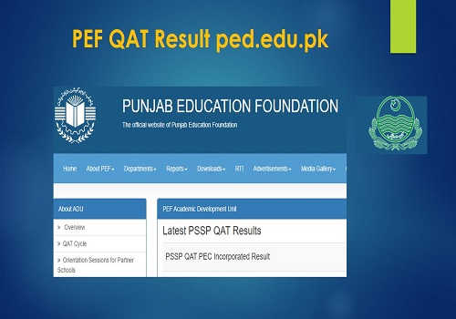 PEF QAT Result 2023 PEFSIS