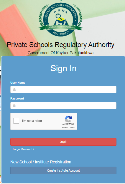 PSRA Online Registration 2023 | Private Schools Regulatory