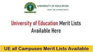 University Of Education Merit List 2023 1st 2nd 3rd UE.edu.pk